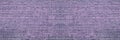 Wide purple shabby brick wall texture. Violet masonry panorama. Brickwork panoramic background