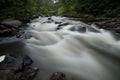 Serene Scenic Pike River Rapids Through Large Granite Boulders Marinette County Wisconsin