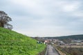 Wide View of Mother Farm in Chiba in Autumn Period