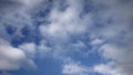 Wide Screen  Blue Skyscape Clouds Royalty Free Stock Photo