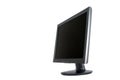 Wide Screen Computer Monitor at angle Royalty Free Stock Photo