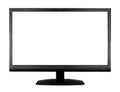 Wide screen high definition LCD monitor Royalty Free Stock Photo