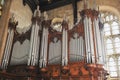 Wide angle pipe organs Royalty Free Stock Photo