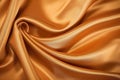 wide shot of bronze satin fabric flowing in air