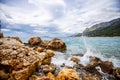 splash of wave, Coast of croatia, Gradac city