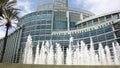 Wide shot exterior of Anaheim Convention Center