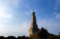 Wide shot of historic fateh burj against sky in the background. historic memorial concept