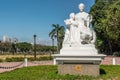 Wide shot of La Madre Filipina Monument at Rizal Park in Manila Philippines Royalty Free Stock Photo