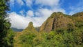 A wide shot of maui`s iao needle Royalty Free Stock Photo