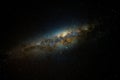 Wide shot of the the milky way in the clear skies of the atacama desert