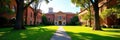 Wide shot of UNSW Kensington campus buildings and grounds, learning, image