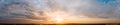 Wide sky panorama with scattered cumulus clouds Royalty Free Stock Photo