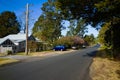 Village Street with Houses in Blue Mountains Australia Royalty Free Stock Photo