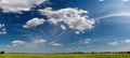 Wide summer sky panorama