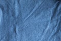 Wide texture of natural blue fabric grey cloth in light gray color of natural cotton linen textile material canvas Royalty Free Stock Photo