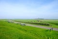 Wide typical Dutch landscape