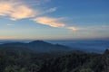 Wide of unique mountain view in morning of Doi Inthanon National Park, Chiangmai, Thailand Royalty Free Stock Photo