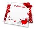 Wide valentine card