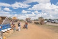 Wide variety of pumpkins decoration at local farm in Texas, Amer