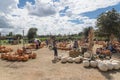 Wide variety of pumpkins decoration at local farm in Texas, Amer Royalty Free Stock Photo