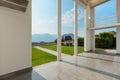 Wide veranda of a modern house Royalty Free Stock Photo