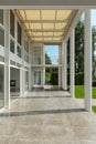 Wide veranda of a modern house Royalty Free Stock Photo
