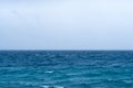 Wide view of arctic ocean near Sommaroy, Tromso Norway at a cold and windy winter day