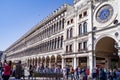 Wide view of the Biblioteca Nazionale Marciana in Venice. Royalty Free Stock Photo