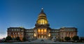 Wide view of the boise capital building