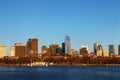 Wide view of the Boston, Massachusetts skyline Royalty Free Stock Photo