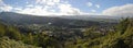 Wide View of Cafres Plain of Reunion Island Royalty Free Stock Photo