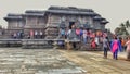 Wide View of Chennakeshava Temple, Baelur with huge people
