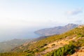 Wide view of a Cretan landscape, island of Crete, Greece Royalty Free Stock Photo