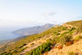 Wide view of a Cretan landscape, island of Crete, Greece Royalty Free Stock Photo