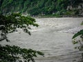 Wide view of Ganga river in Haridwar India, Ganga river, Big Ganga river