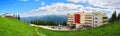 Cota 1400 Hotel, Sinaia, Romania panorama - Carpathian mountains Royalty Free Stock Photo