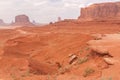 Scenic track running through Monument Valley