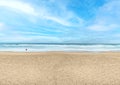 Wide view of Porto de Galinhas beach in Ipojuca, PE, Brazil Royalty Free Stock Photo