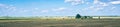 Panorama of the puszta or hungarian plain Royalty Free Stock Photo