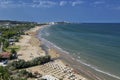 Wide view of Vieste beach Royalty Free Stock Photo