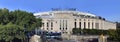 Wide view of Yankee Stadium in the Bronx New York