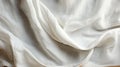 Ethereal Abstract: White Linen Texture With Flowing Draperies