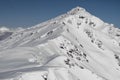 wide winter panorama of the snowy mountain at the ski resort Kaltenbach Ã¢â¬â¹Hochfugen, Austrian Alps