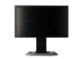 Widescreen black monitor isolated on white background. Switched off Royalty Free Stock Photo