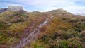 Approaching Eagle Crag summit, Lake District Royalty Free Stock Photo