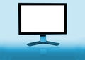 Widescreen LCD with Blank Scre Royalty Free Stock Photo