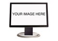 Widescreen LCD monitor Royalty Free Stock Photo