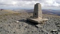 Skiddaw summit trig Royalty Free Stock Photo