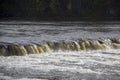 The widest waterfall in Europe in Latvia Kuldiga. River Venta.