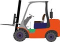 Illustration Of A Transport Forklift Truck.